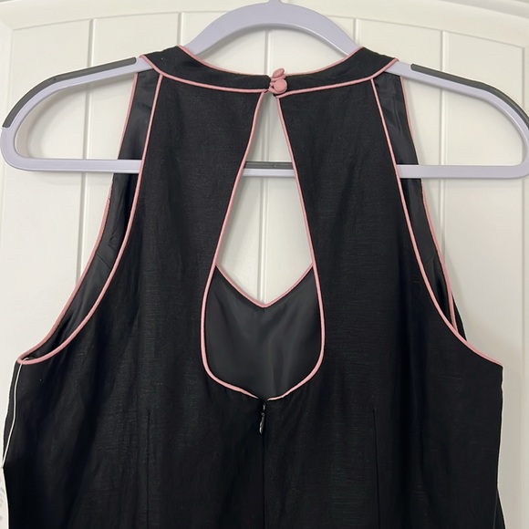 NWT Jessica Howard linen blend halter top embroidered Dark feminine size 12 - Picture 7 of 13